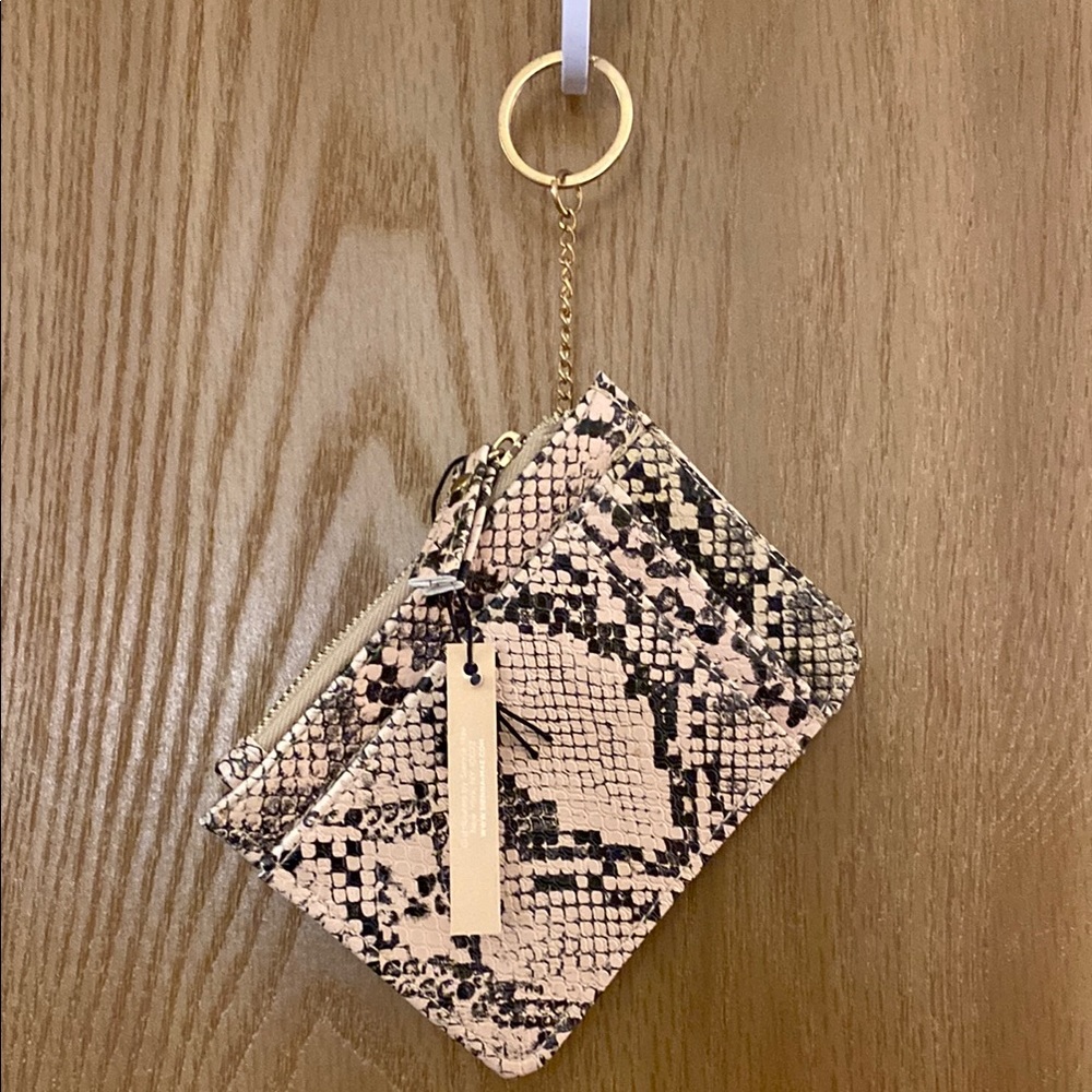 Snake Print Keychain Wallet